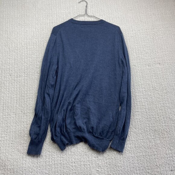 Joseph Abboud Long sleeve Sweater Fine Merino Wool Light Blue Preppy Mens Sz M - Picture 11 of 11